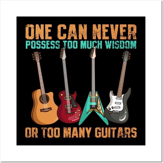 Guitar Guitarist Guitar Player Vintage Wall Art by CreativeGiftShop